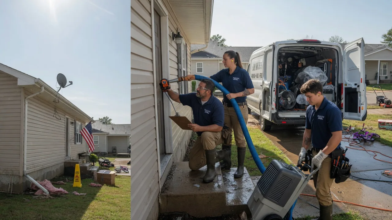 Ceiling Water Damage Restoration in Ford, KS near me